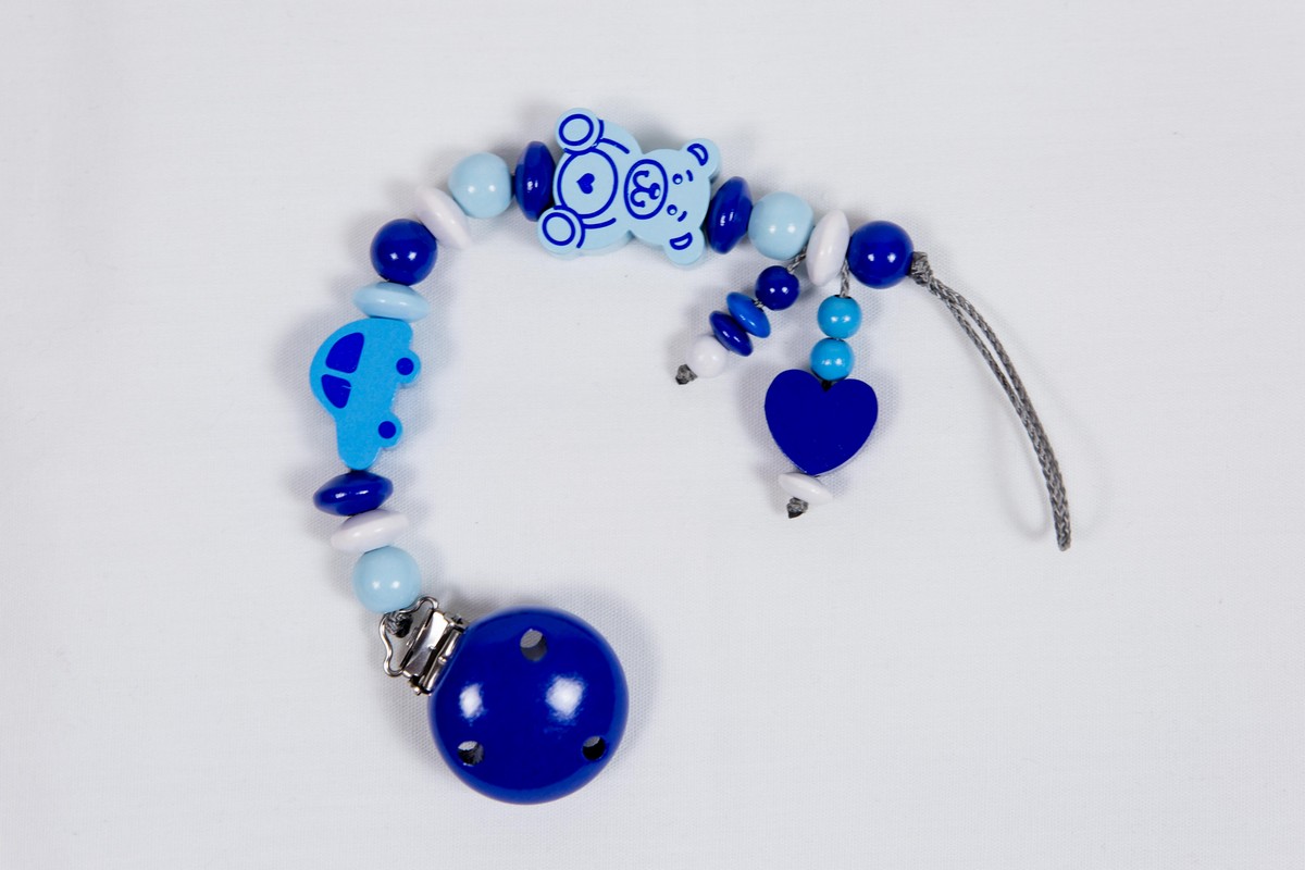 Babyfanshop Schnullerkette blau Babyfanshop Schnullerkette blau